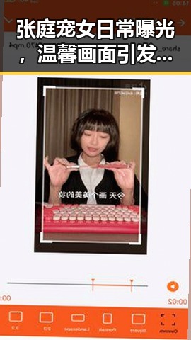 张庭宠女日常曝光，温馨画面引发网友热议