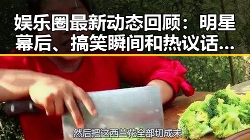 娱乐圈最新动态回顾：明星幕后、搞笑瞬间和热议话题全盘点